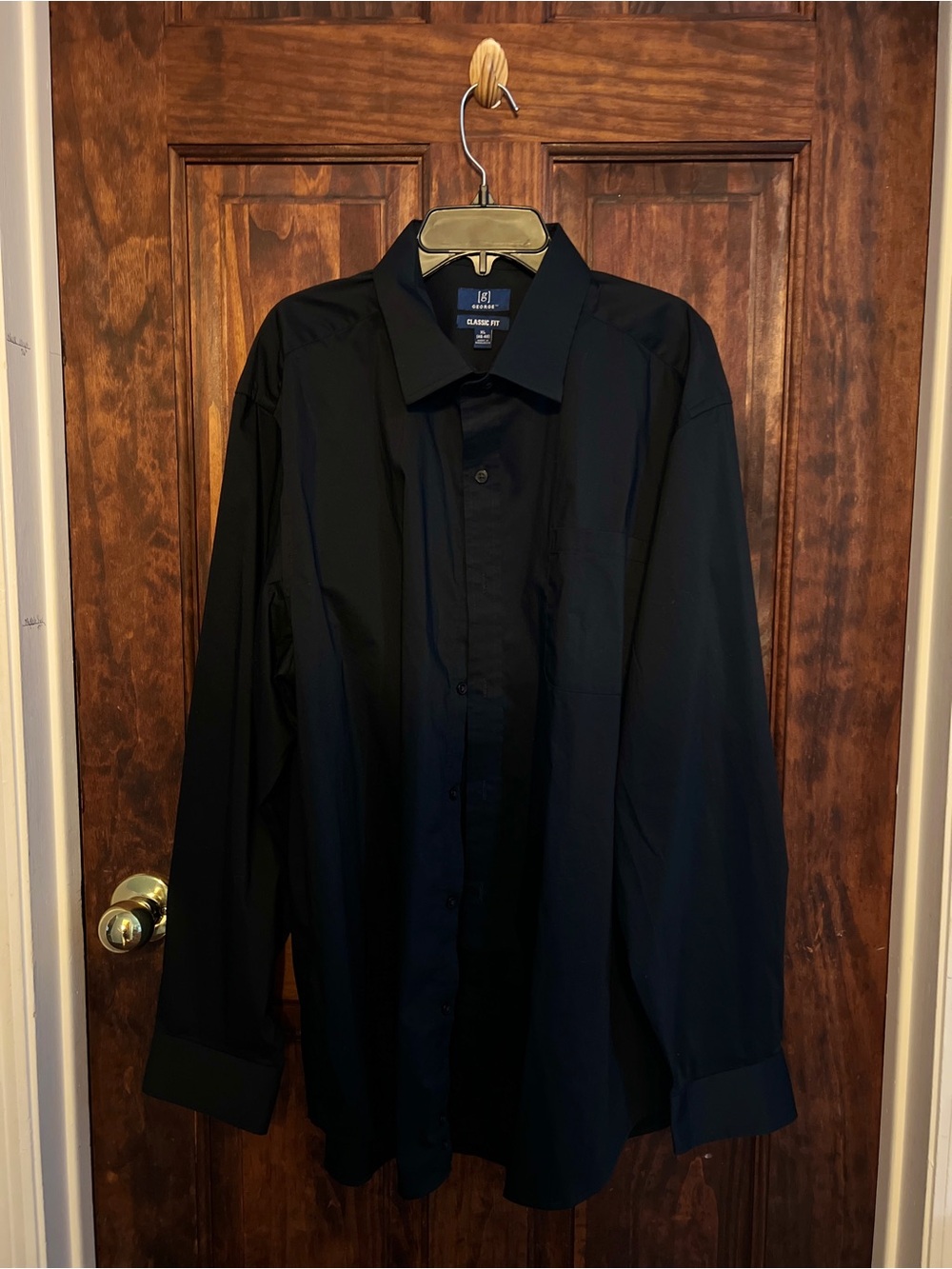 Classic Fit Black Dress Shirt - George